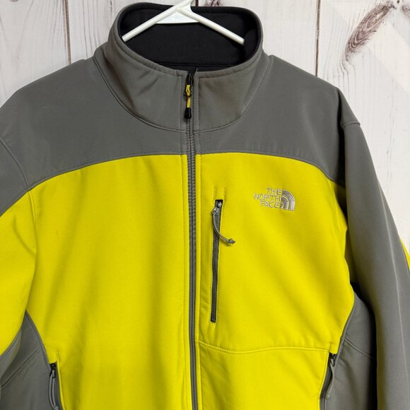 The North Face Men’s L Apex Bionic Soft-Shell Jacket – Yellow/Light Gray - Picture 3 of 14